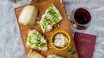 Bruschetta with ricotta and broad beans Bruschetta with ricotta and broad beans