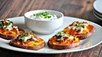 Loaded Sweet Potato Bites – Low Carb, Gluten Free Loaded Sweet Potato Bites – Low Carb, Gluten Free