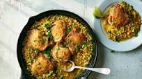One-Pan Chicken Thighs With Coconut Creamed Corn One-Pan Chicken Thighs With Coconut Creamed Corn