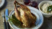 Roast pheasant and bread sauce Roast pheasant and bread sauce