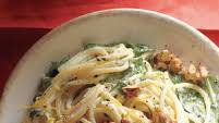 Lemony Pasta with Goat Cheese and Spinach Lemony Pasta with Goat Cheese and Spinach