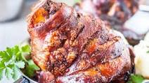 Schweinshaxe German Pork Hock (Roasted & Served with Dark Lager Gravy) Schweinshaxe German Pork Hock (Roasted & Served with Dark Lager Gravy)