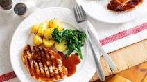 Grilled pork steaks with ginger and orange sauce Grilled pork steaks with ginger and orange sauce