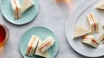 Salmon and Cream Cheese Tea Sandwiches