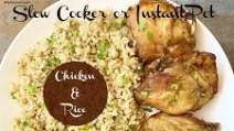 {VIDEO} Slow Cooker/Instant Pot Chicken & Rice {VIDEO} Slow Cooker/Instant Pot Chicken & Rice
