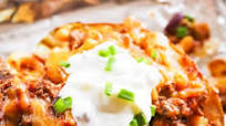 Chili-Topped Baked Potatoes Recipe Chili-Topped Baked Potatoes Recipe