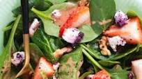 Spinach and Strawberry Salad with Strawberry Vinaigrette Spinach and Strawberry Salad with Strawberry Vinaigrette