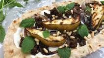 Grilled Pear and Lamb Flatbreads Grilled Pear and Lamb Flatbreads