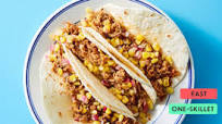 Pork Carnitas Tacos with Corn & Red Onion Salsa Pork Carnitas Tacos with Corn & Red Onion Salsa