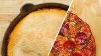 Upside Down One Pan Pizza Recipe by Tasty