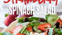Strawberry Spinach Salad with Candied Pecans Strawberry Spinach Salad with Candied Pecans
