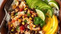 Slow Cooker Mango Salsa Chicken with Coconut Rice Slow Cooker Mango Salsa Chicken with Coconut Rice