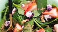Spinach and Strawberry Salad with Strawberry Vinaigrette Spinach and Strawberry Salad with Strawberry Vinaigrette