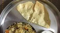 Veg Hyderabadi Biryani with Boondi raita Veg Hyderabadi Biryani with Boondi raita