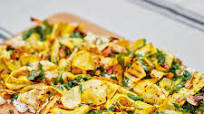 Zucchini, Arugula and Toasted Almond Focaccia Zucchini, Arugula and Toasted Almond Focaccia
