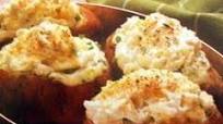 Roasted Garlic & Parmesan Twice Baked Potatoes Roasted Garlic & Parmesan Twice Baked Potatoes