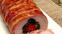 Bacon Wrapped Stuffed Pork Loin with Gravy Bacon Wrapped Stuffed Pork Loin with Gravy