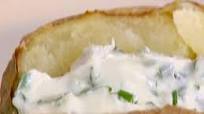 Baked Potatoes with Creamy Herb Topping Baked Potatoes with Creamy Herb Topping