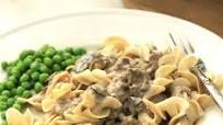 Ground Beef Stroganoff w/ Egg Noodles Ground Beef Stroganoff w/ Egg Noodles