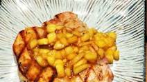 Grilled Berkshire Pork Chop with Bourbon Apples Grilled Berkshire Pork Chop with Bourbon Apples