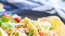 3 Ingredient Crock Pot Chicken Tacos 3 Ingredient Crock Pot Chicken Tacos