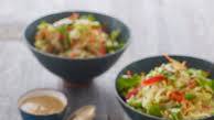 Thai Crunch Salad with Peanut Dressing Thai Crunch Salad with Peanut Dressing
