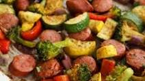 Keto Sheet Pan Sausage and Veggies Keto Sheet Pan Sausage and Veggies
