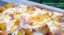 Hawaiian Chicken BBQ Pizza Hawaiian Chicken BBQ Pizza