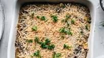 Vegan Spaghetti Squash Casserole with Mushrooms Vegan Spaghetti Squash Casserole with Mushrooms