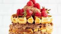 Easy Vanilla Waffle Cake Easy Vanilla Waffle Cake