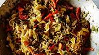 Jerk-Spiced Chicken Hakka Noodles Jerk-Spiced Chicken Hakka Noodles