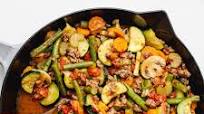 Low-Fat Skillet Ground Beef and Vegetables Low-Fat Skillet Ground Beef and Vegetables