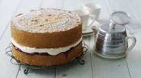 Victoria sponge with strawberry jam Victoria sponge with strawberry jam