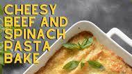 Cheesy Beef and Spinach Pasta Bake Cheesy Beef and Spinach Pasta Bake