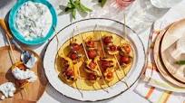 Curried Chicken Skewers With Raita Curried Chicken Skewers With Raita