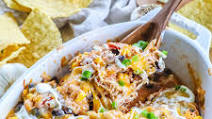 Shredded Mexican Chicken Casserole Shredded Mexican Chicken Casserole