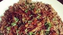 Lentils and Bulgur Wheat with Caramelized Onions Lentils and Bulgur Wheat with Caramelized Onions