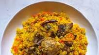 Oshpelo, Uzbeki lamb, carrot and rice dish Oshpelo, Uzbeki lamb, carrot and rice dish