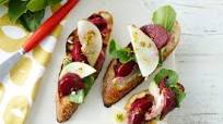 Roasted beetroot bruschetta Roasted beetroot bruschetta