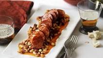 Chorizo with black-eyed beans and chimichurri Chorizo with black-eyed beans and chimichurri