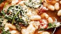 10-Minute Parmesan White Bean Soup with Spinach 10-Minute Parmesan White Bean Soup with Spinach