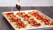 Italian Bruschetta on French Baguette Italian Bruschetta on French Baguette