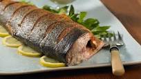Roasted Whole Pink Salmon with Ginger Mint Sauce Roasted Whole Pink Salmon with Ginger Mint Sauce