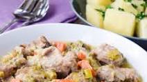 Tatouni, pork with leek and carrot Tatouni, pork with leek and carrot