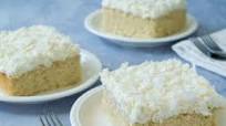 Coconut Sheet Cake with Marshmallow-Cream Cheese Frosting Coconut Sheet Cake with Marshmallow-Cream Cheese Frosting