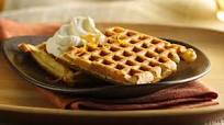 Chocolate Chip Waffles with Orange Cream Chocolate Chip Waffles with Orange Cream