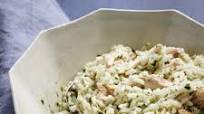 Chicken-and-Rice Salad with Pesto Yogurt Dressing Chicken-and-Rice Salad with Pesto Yogurt Dressing