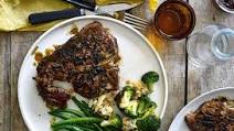 American-style barbecued T-bone steak American-style barbecued T-bone steak