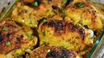 Honey-Mustard and Curry Chicken Thighs Honey-Mustard and Curry Chicken Thighs