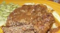 Seasoned Ground Beef Patties With Brown Onion Gravy Seasoned Ground Beef Patties With Brown Onion Gravy